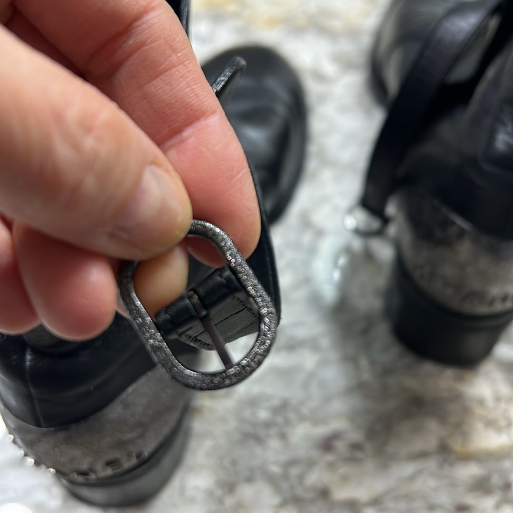 CHANEL   Black Leather Women's Boots - Picture 13 of 17